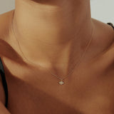 HELENE | Opal & Diamond Evil Eye Pendant Necklace Charms AURELIE GI 