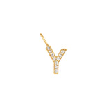 Y | Diamond Initial Charm Necklace Charms AURELIE GI 