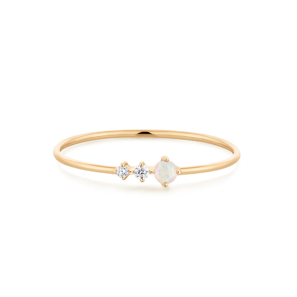 VERA | Diamond and Opal Ring Rings AURELIE GI 
