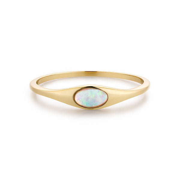 JUNO | Opal Signet Ring Rings AURELIE GI 