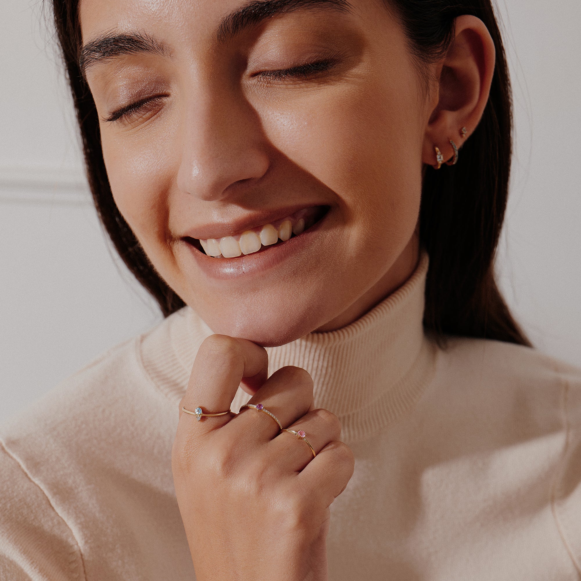 NADIA | Aquamarine and Diamond Ring Rings AURELIE GI 