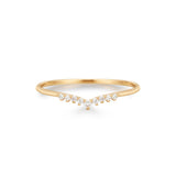 FROST | Curved Diamond Ring Rings AURELIE GI 