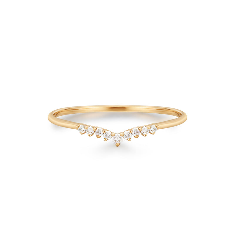 FROST | Curved Diamond Ring Rings AURELIE GI 