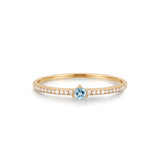 JASMINE | Aquamarine and Diamond Ring Rings AURELIE GI 