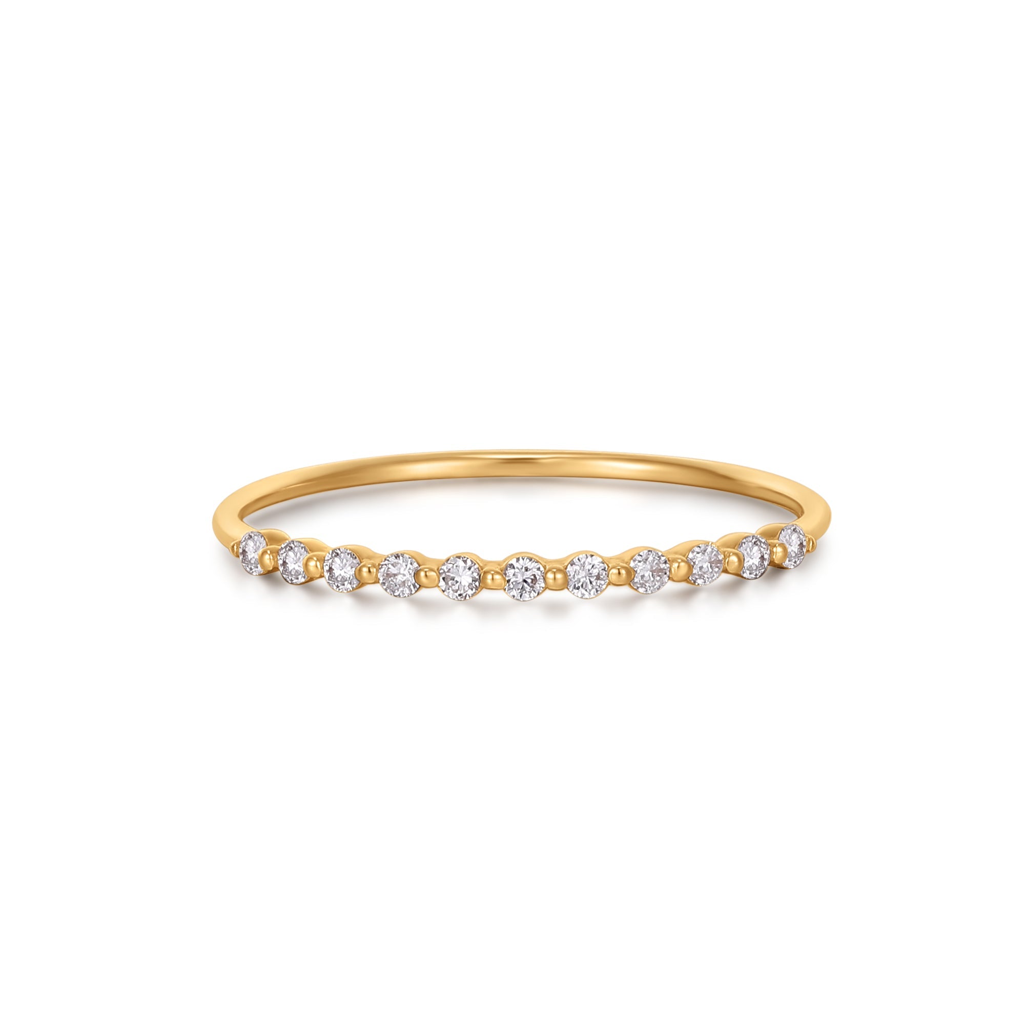 DELIA | Half-Eternity Diamond Ring Rings AURELIE GI #5 Yellow 
