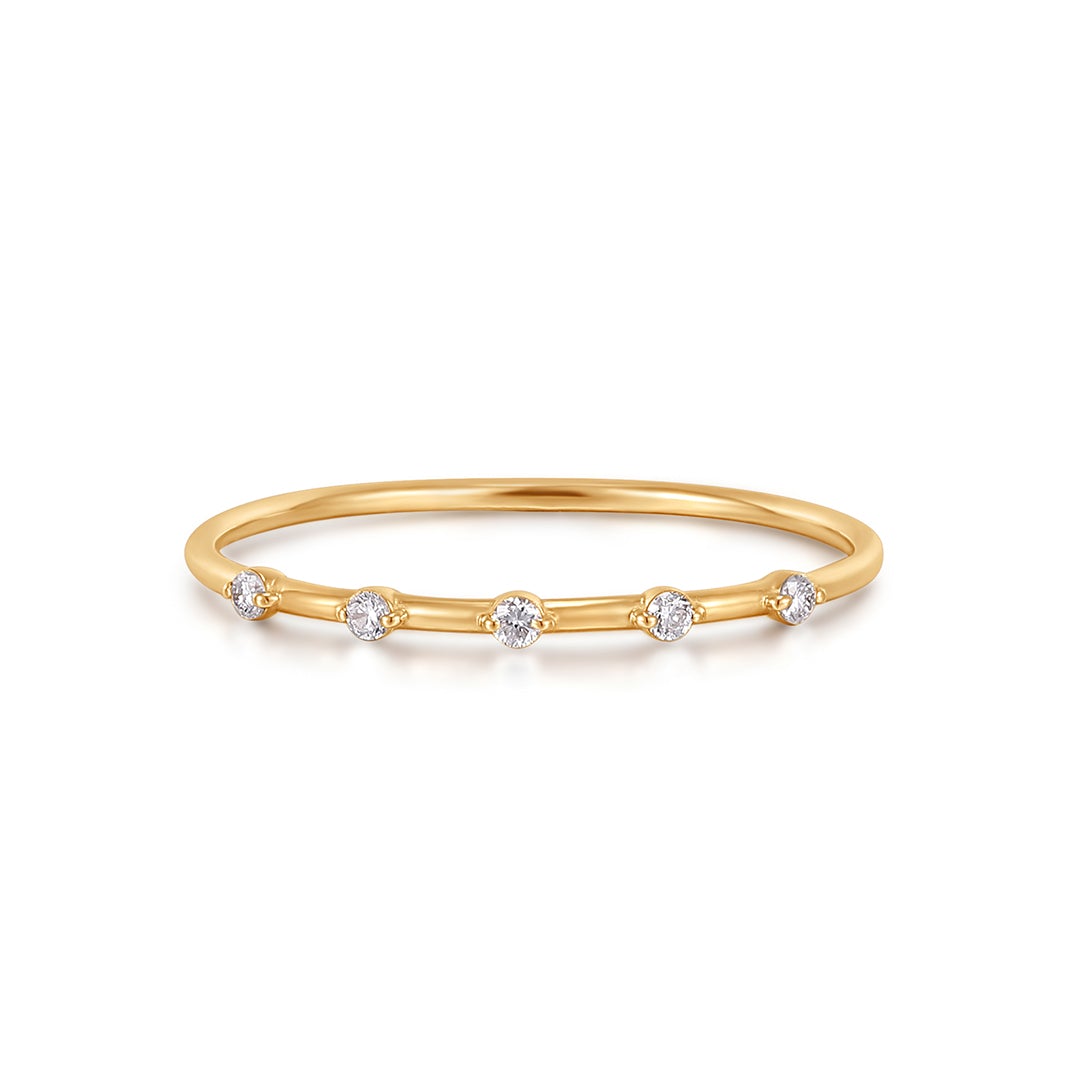 LUELLA | Floating Diamond Ring Rings AURELIE GI #5 Yellow 
