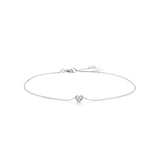 SOPHIE | Diamond Heart Bracelet Bracelets AURELIE GI White Gold 