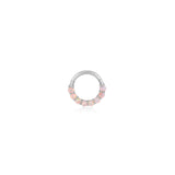 HAYDEN | Opal Clicker Ring Earrings AURELIE GI White Gold 