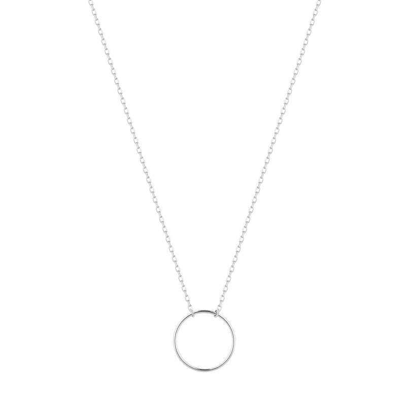 John Lewis Open Circle Diamond Pendant Necklace, Gold at John Lewis &  Partners