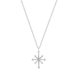 CANDIE | Diamond Octagram Star Necklace Necklaces AURELIE GI White Gold 