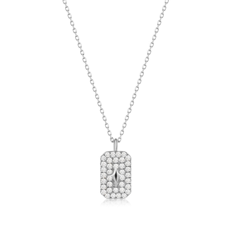 GALACTICA | Diamond Polaris Necklace Necklaces AURELIE GI White Gold 