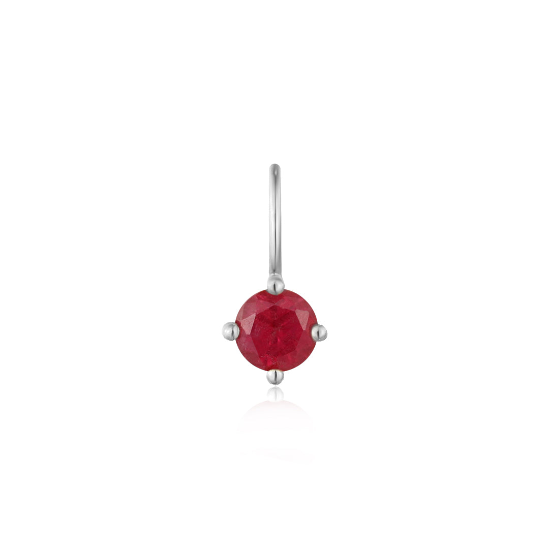 July Birthstone | Ruby Necklace Charm