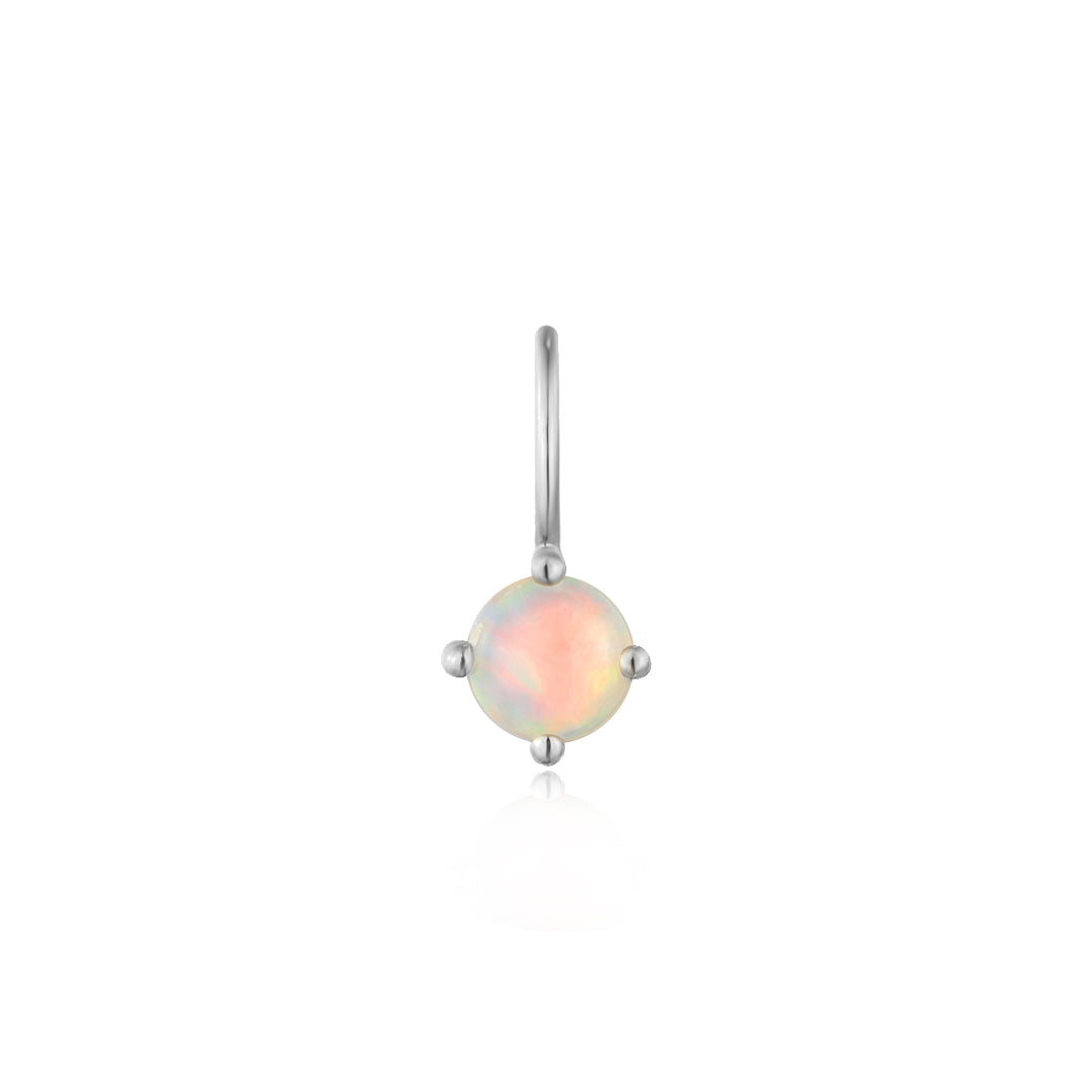 October Birthstone | 14K Opal Necklace Charm