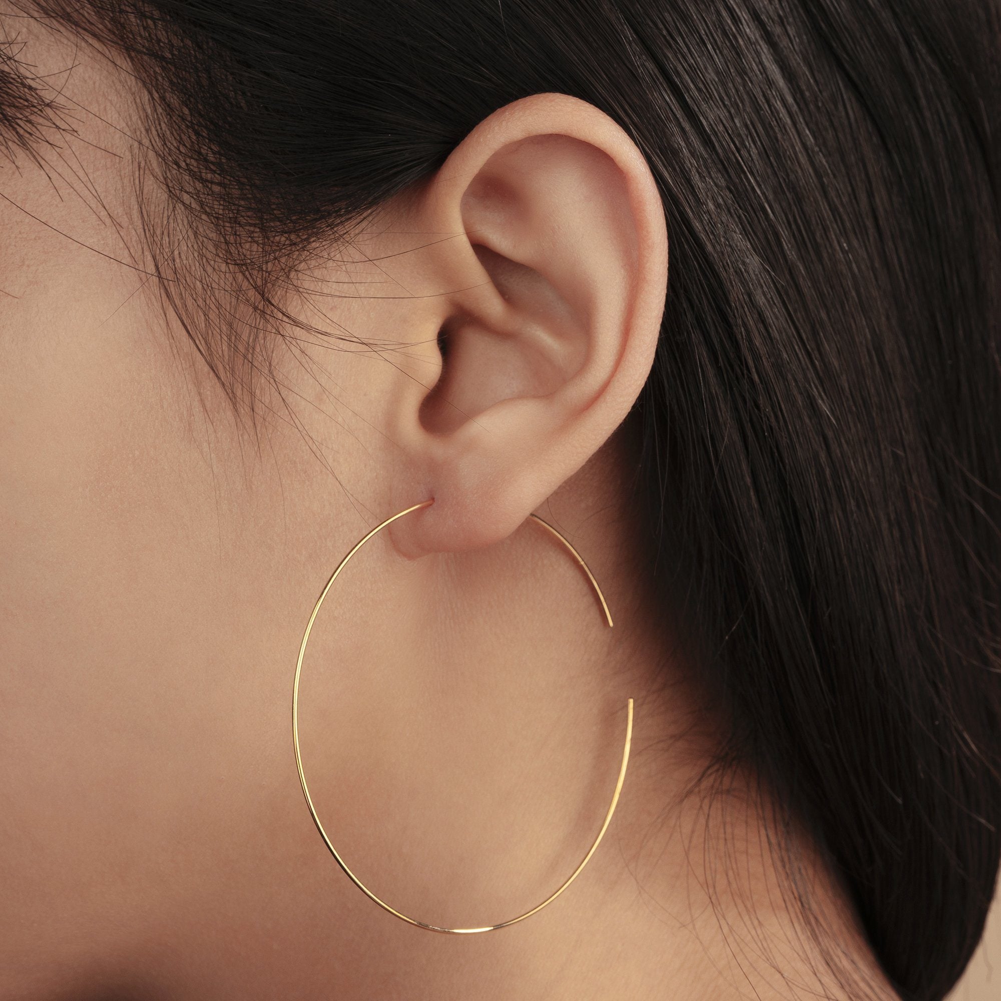 DONNA | Large Seamless Hoops Hoops & Huggies AURELIE GI 