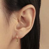 GINA | Key Charm Hoop Earrings Hoops & Huggies AURELIE GI 