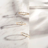 MARILYN | Solitaire Rose Cut White Sapphire Ring Rings AURELIE GI 