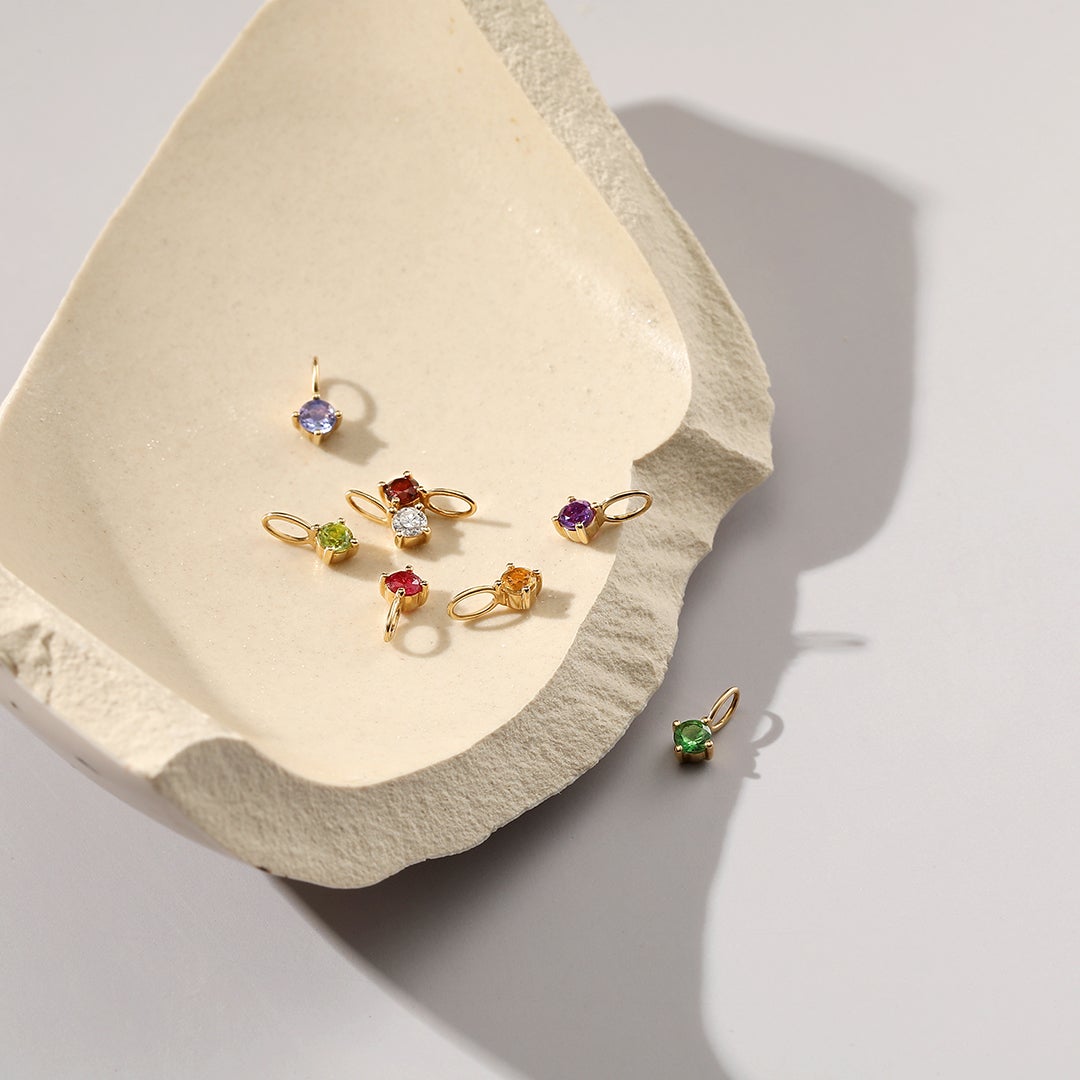 FEBRUARY | Amethyst Necklace Charm Necklace Charms AURELIE GI 