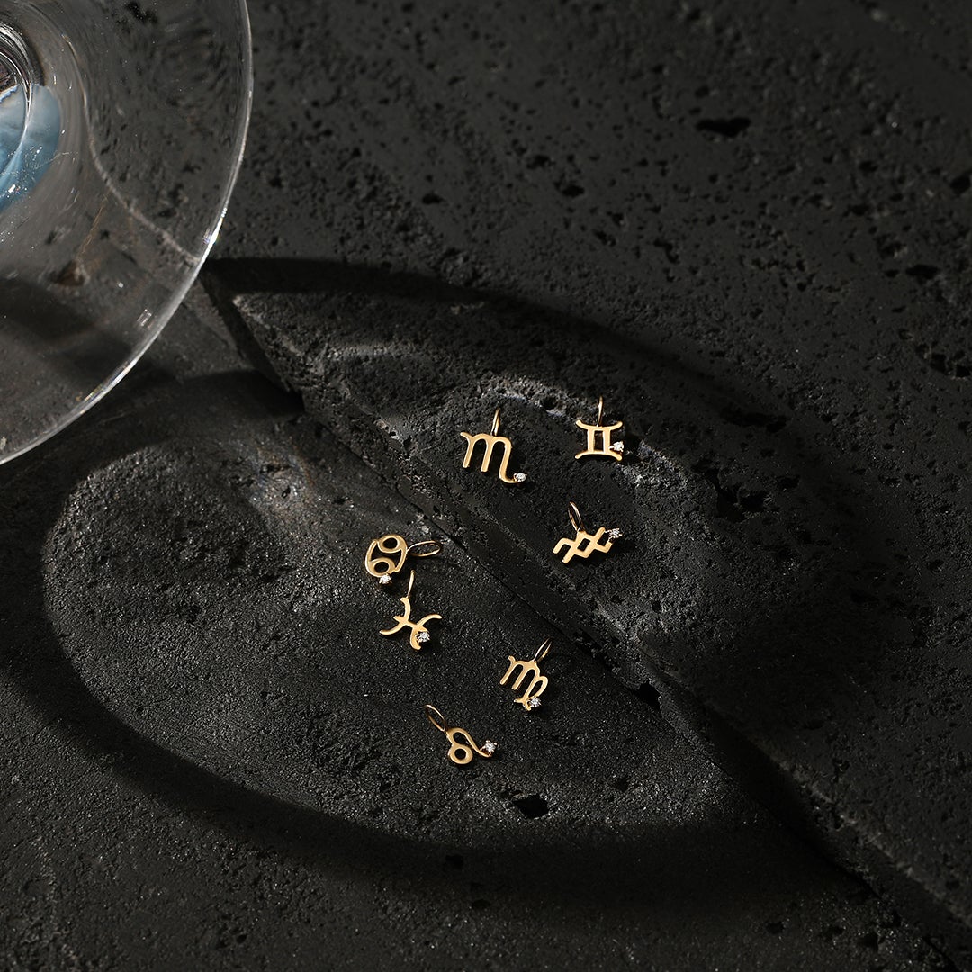 VIRGO | Zodiac Charm With Diamond Necklace Charms AURELIE GI 