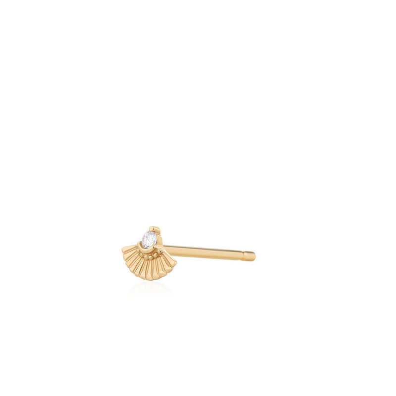 GLORIA | Single Diamond Fan Stud Studs AURELIE GI 