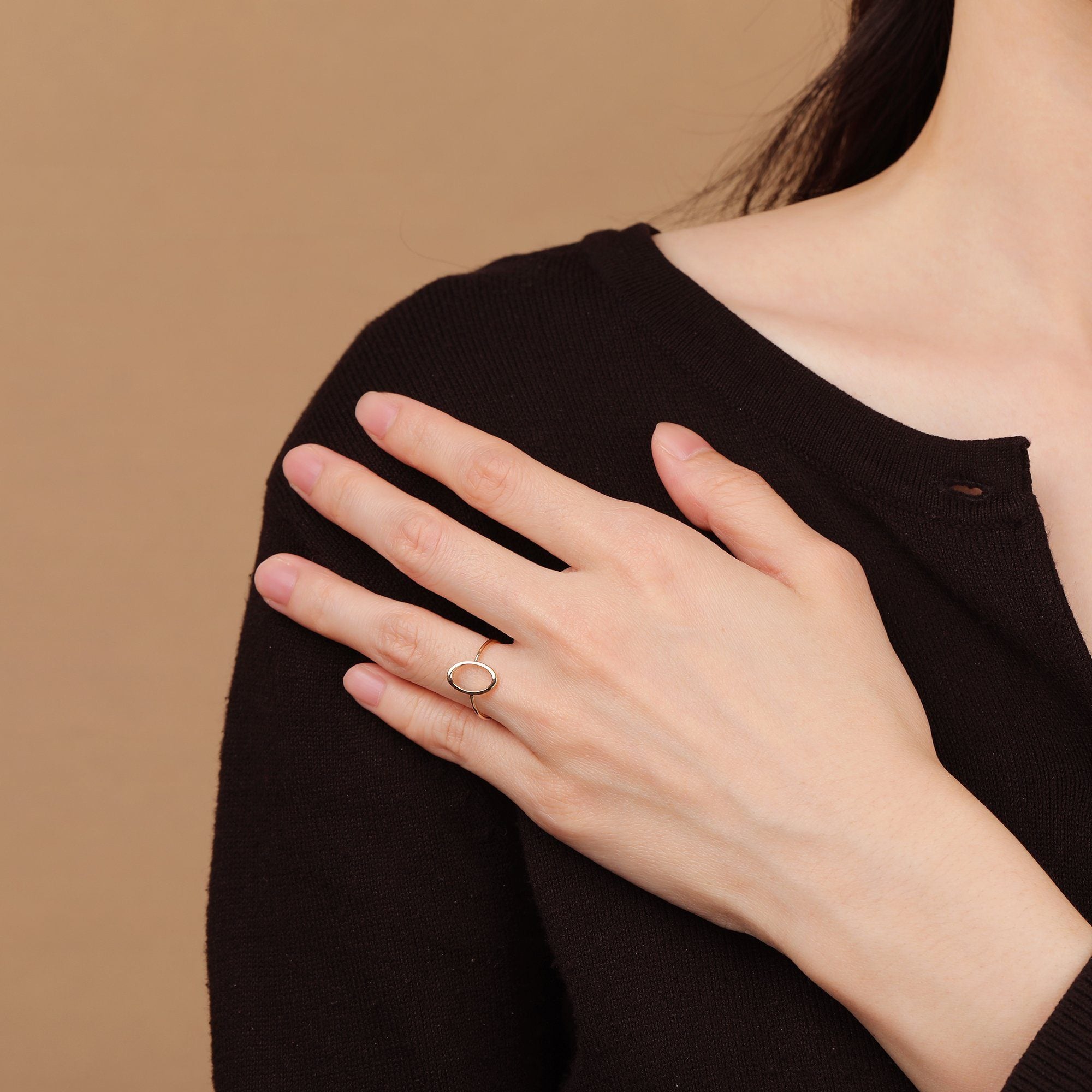 IRENE | Open Oval Ring Rings AURELIE GI 